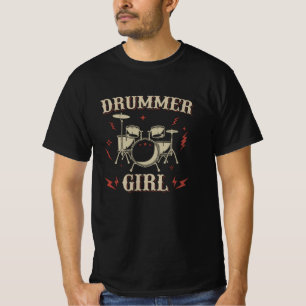 T-shirt Fille batteur   Tambours