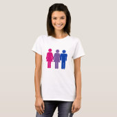 T-shirt Fille bisexuelle (Devant entier)