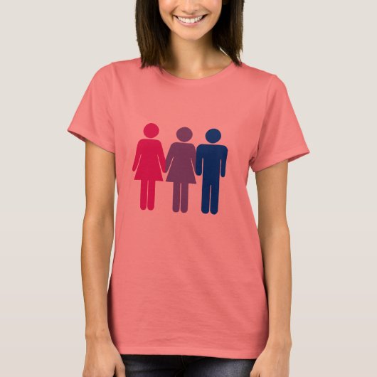 T-shirt Fille bisexuelle (Devant)
