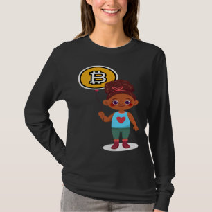 T-shirt Fille Bitcoin Choix d'investissement Bitcoin Crypt