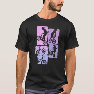 T-shirt Fille BMX vélo bicyclette cascade course enfants f