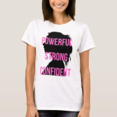 T-shirt Fille Boss Rose Noir (Devant)