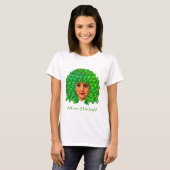 T-shirt Fille bouclée de shamrock (Devant entier)