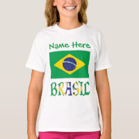 Fille Brasil Bandiera Personnalisée