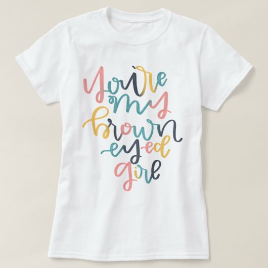 T-shirt Fille Brown (Design devant)