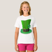 T-shirt fille Casquette grand Jour de la Saint Pat (Devant entier)