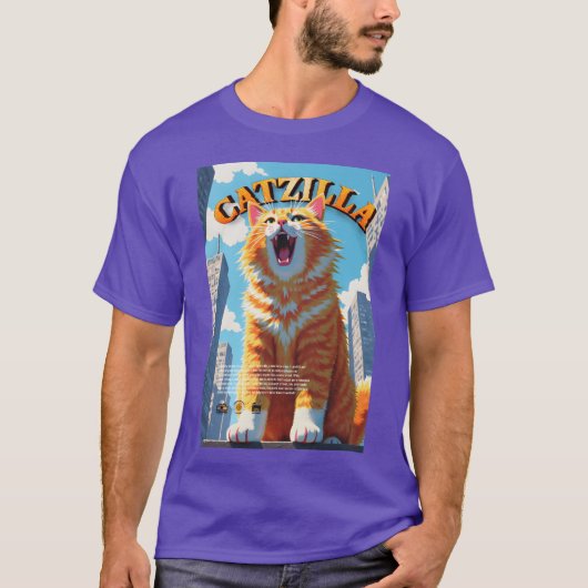 T-shirt fille catzilla (Devant)