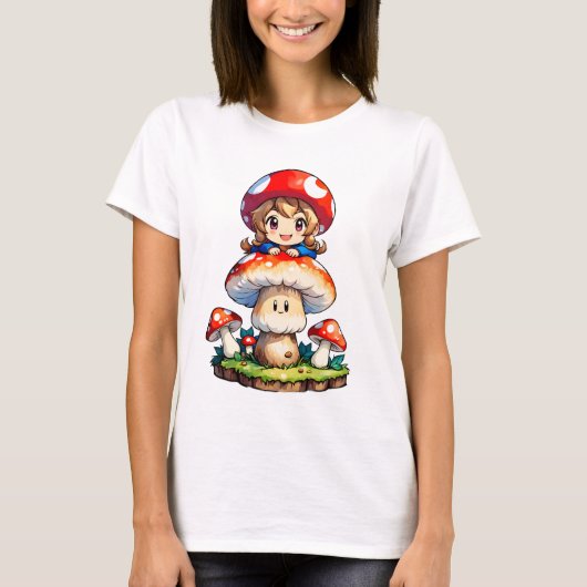 T-shirt Fille champignon (Devant)