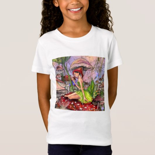 T-Shirt Fille Champignon (Devant)