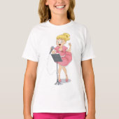 T-shirt Fille chante (Devant)