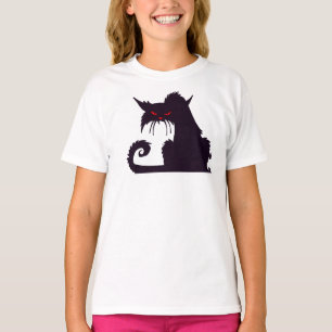 T-shirt Fille Chat Noir Grumpy