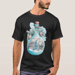 T-shirt Fille Chimiste Festive Aquarelle Art Scientifique