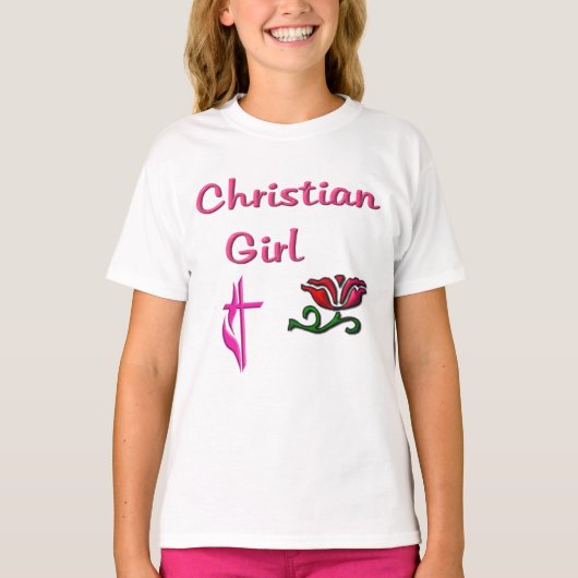T-shirt Fille chrétienne (Devant)