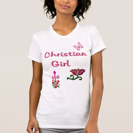 T-shirt Fille chrétienne (Devant)