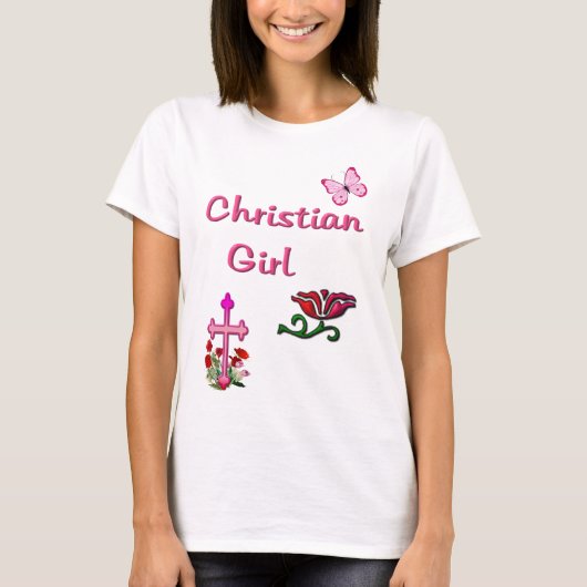 T-shirt Fille chrétienne (Devant)