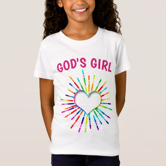 T-shirt FILLE CHRÉTIENNE DE DIEU (Devant)