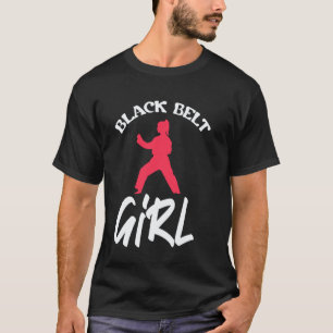 T-shirt Fille classique à ceinture noire - Karaté Taekwond