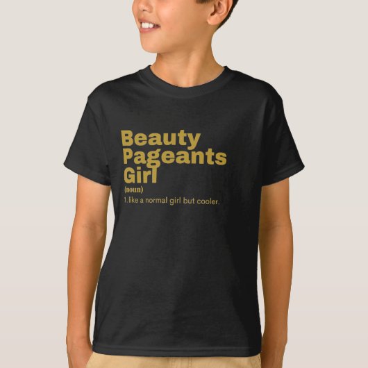T-shirt Fille - Concours de beauté (Devant)