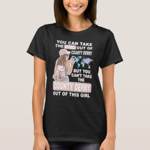 T-shirt Fille cool du comté de Derry City Proud Comté Der