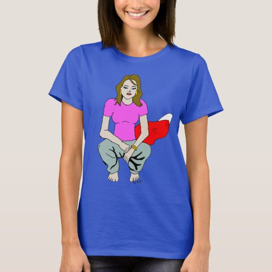T-shirt fille coquine (Devant)