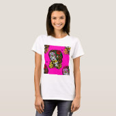 T-shirt fille crâne de sucre (Devant entier)