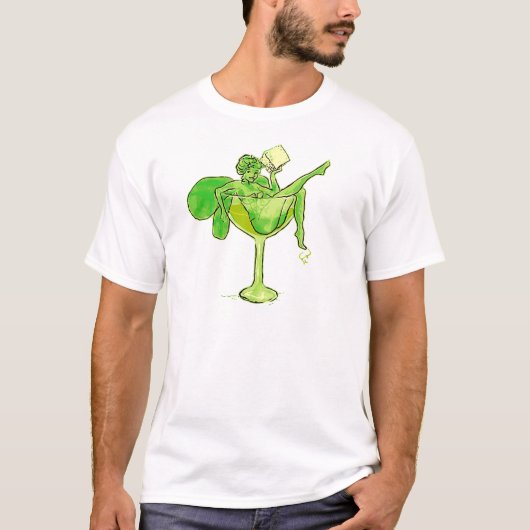 T-shirt Fille d'absinthe en verre (aucun texte) (Devant)