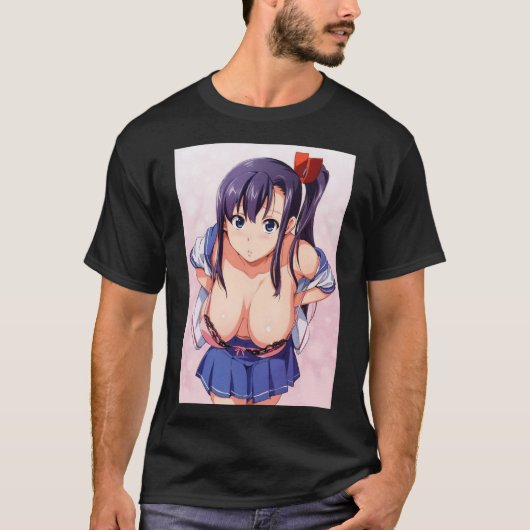 T-shirt fille d'anime (Devant)