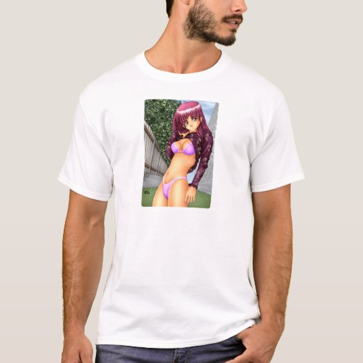 T-shirt Fille d'Anime de bikini (Devant)