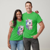 T-shirt Fille d'anime licorne (Unisexe)
