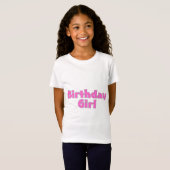 T-Shirt Fille d'anniversaire (Devant entier)