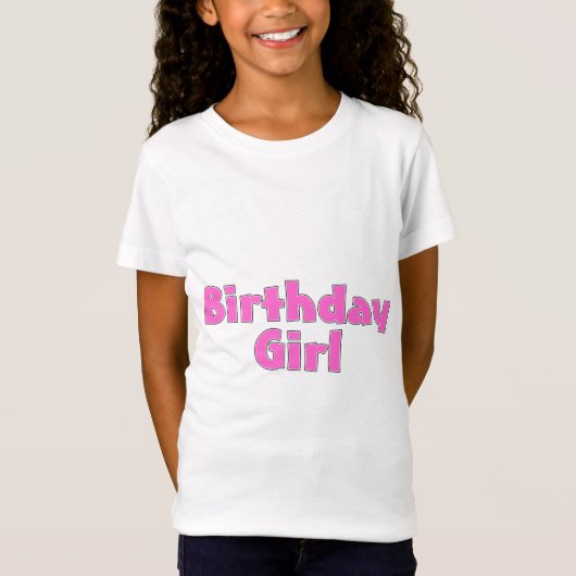 T-Shirt Fille d'anniversaire (Devant)