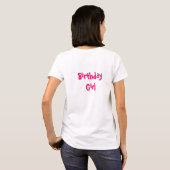 T-shirt Fille d'anniversaire (Dos entier)