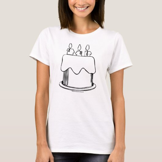 T-shirt Fille d'anniversaire (Devant)