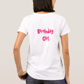 T-shirt Fille d'anniversaire (Dos)