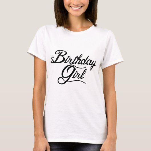 T-shirt Fille d'anniversaire (Devant)