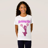 T-shirt "fille d'anniversaire" (Devant entier)