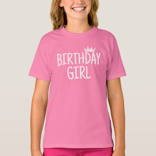 T-shirt Fille d'anniversaire (Devant)