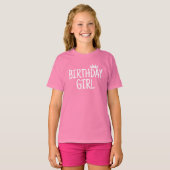 T-shirt Fille d'anniversaire (Devant entier)