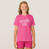 T-shirt Fille d'anniversaire (Devant entier)