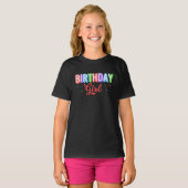 T-shirt Fille d'anniversaire (Devant entier)