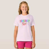 T-shirt Fille d'anniversaire (Devant entier)