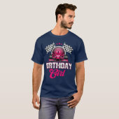T-shirt Fille d'anniversaire de course Conductrice de cour (Devant entier)