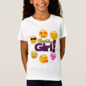 T-Shirt Fille d'anniversaire (emojis) (Devant)
