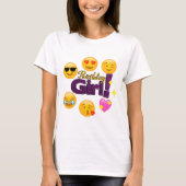 T-shirt Fille d'anniversaire (emojis) (Devant)