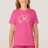 T-shirt Fille d'anniversaire papillon (Devant)