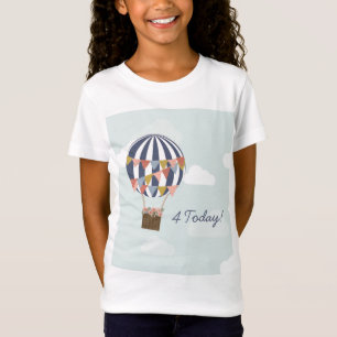 T-shirt fille d'anniversaire personnalisé Hot Air