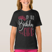T-shirt Fille d'anniversaire personnalisées Escouade d'ann (Devant)