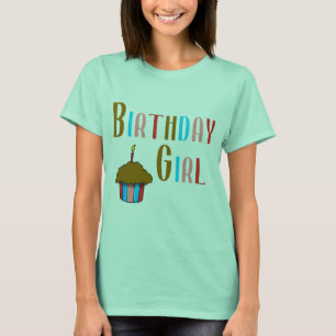 T-shirt Fille d'anniversaire Produits multicolores