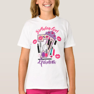 T-shirt Fille d'anniversaire Sept 7   Spa