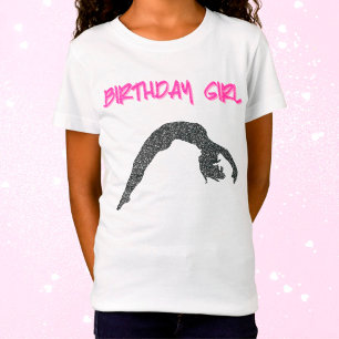 T-shirt "Fille d'anniversaire" Sparkly Gymnast